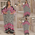 Cotton Printed Vacation Beach Long Dress for Women, Loose Long Dress, Bikini Cover-Up, Sun Protection Clothing My Store