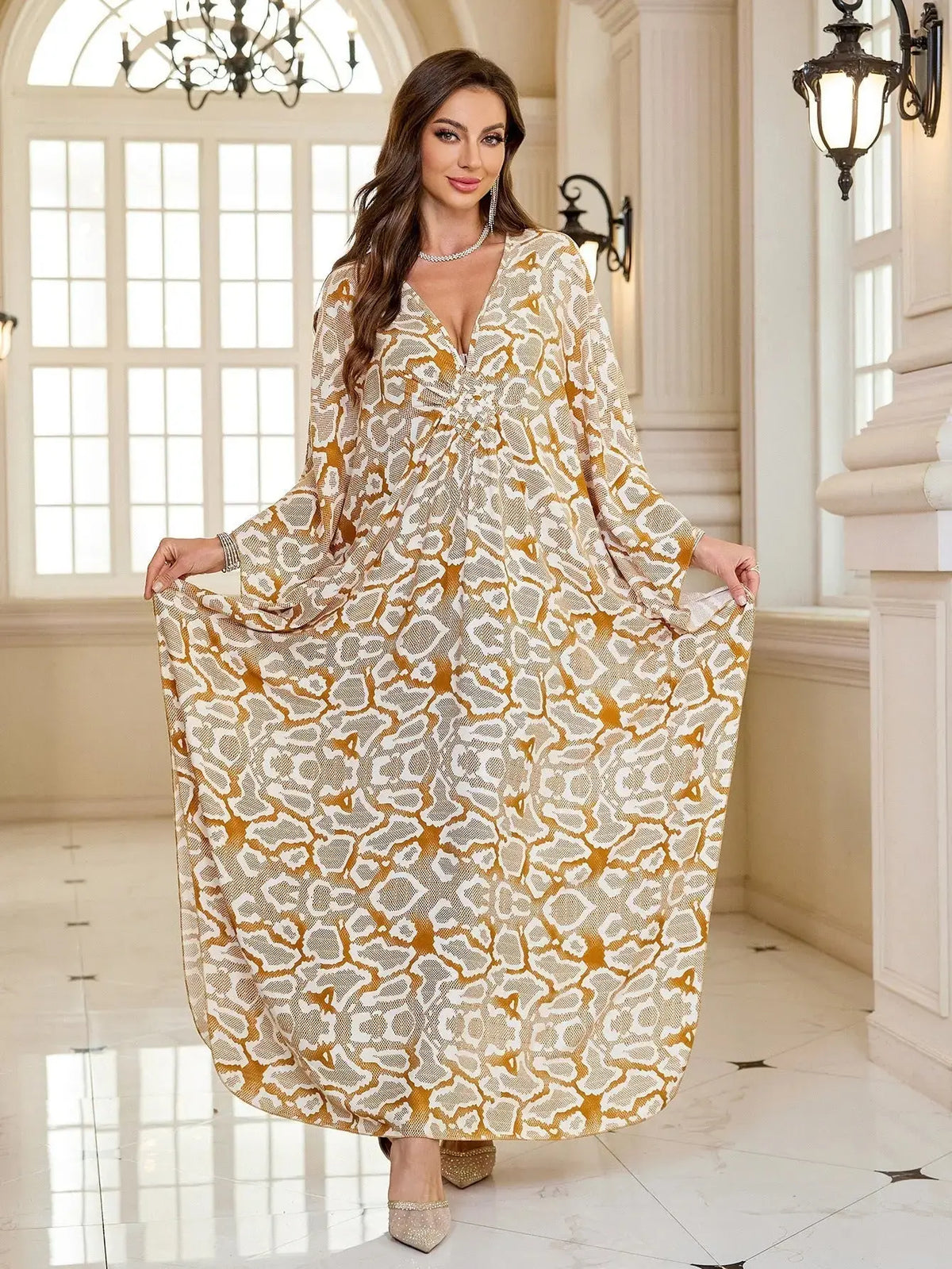 Cotton Printed Vacation Beach Long Dress for Women, Loose Long Dress, Bikini Cover-Up, Sun Protection Clothing My Store