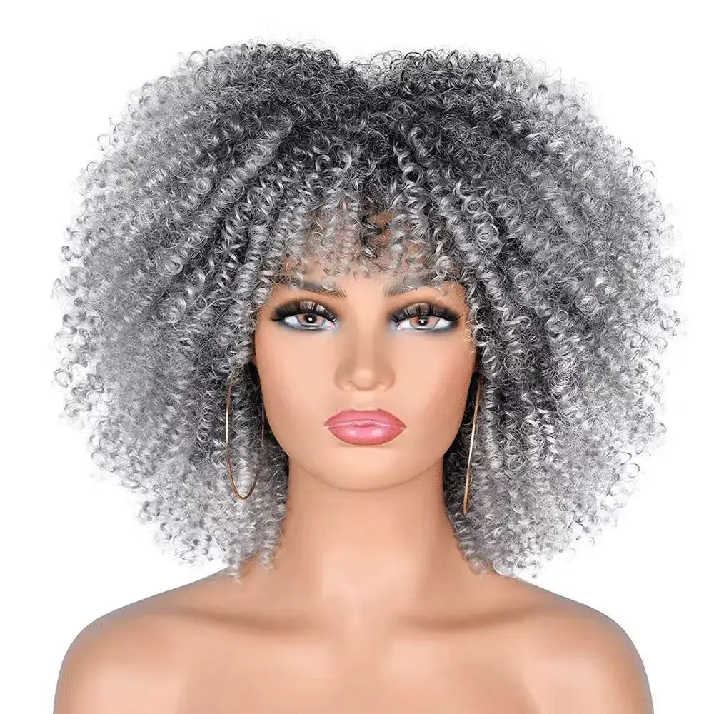Short Curly Synthetic Wigs My Store