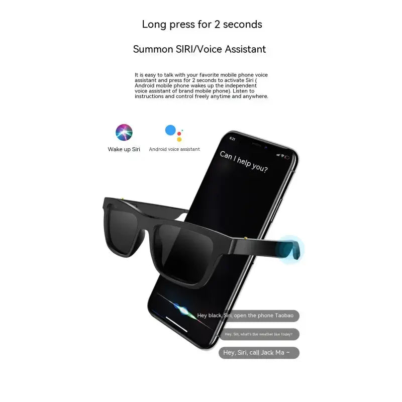 Smart Glasses Black Technology Headset Bluetooth Sunglasses Velmora