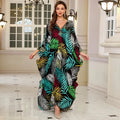 Cotton Printed Vacation Beach Long Dress for Women, Loose Long Dress, Bikini Cover-Up, Sun Protection Clothing My Store