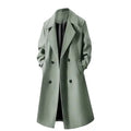 Double-Breasted Wool Overcoat With Lapel Collar My Store