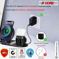 5Core Fast 3 in 1 Wireless Charging Station 10W Phone Watch Earpod Charger Velmora