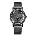 Men's Transparent Cutout Roman Mesh Quartz Watch Doba