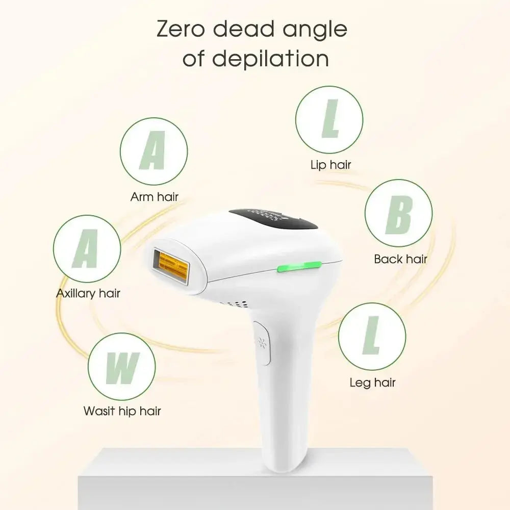 Professional Laser Epilator IPL Hair Removal Body Bikini Leg Depilatory Devic 900,000 Flashes 5 Levels Epilator Painless Electric Epilator Machine Doba