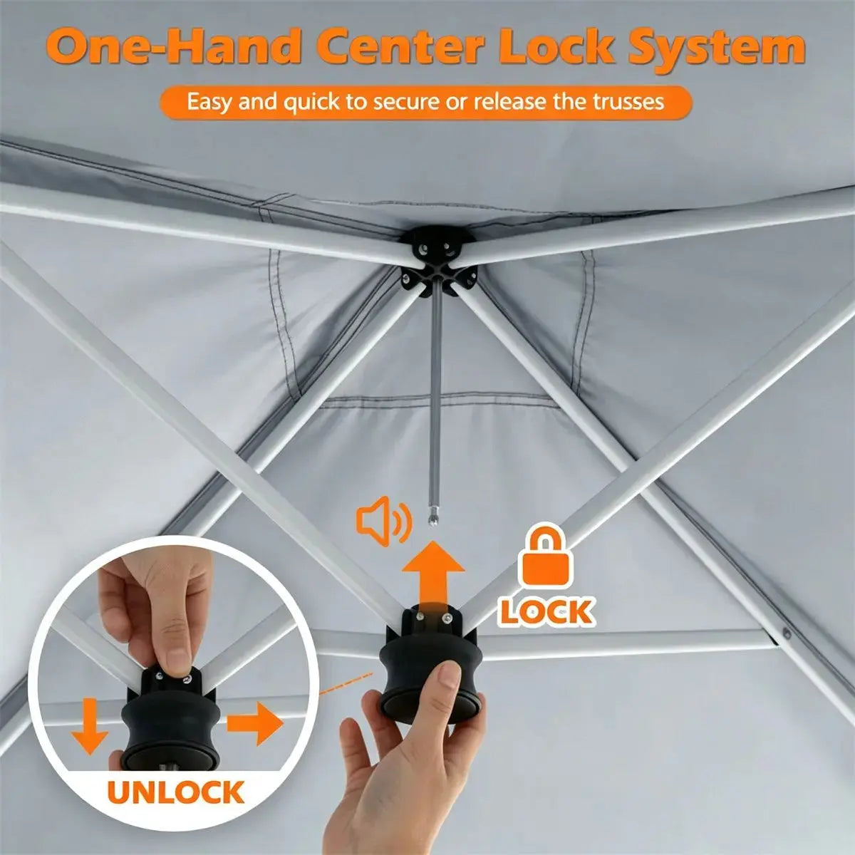 9ft x 9ft Pop Up Canopy Tent with Sidewall, UPF 50+ Silver Coated Waterproof Oxford Instant Shelter, 2-Level Adjustable Height Outdoor Canopy with Stakes Sandbags- White Doba