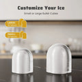 Countertop Ice Maker, Self-Cleaning Portable Ice Maker Machine with Handle and Ice Scoop 9Pcs/6Min 26.5Lbs/24H Pink Doba