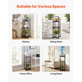 Water Dispenser Stand, 2 Tiers Water Jug Holder for 1 Bottle, Heavy Duty Jug Rack Organizer with Detachable Storage Shelf, Cross-Shaped Stable Base, for Kitchen, Office, Living Room, Black Doba