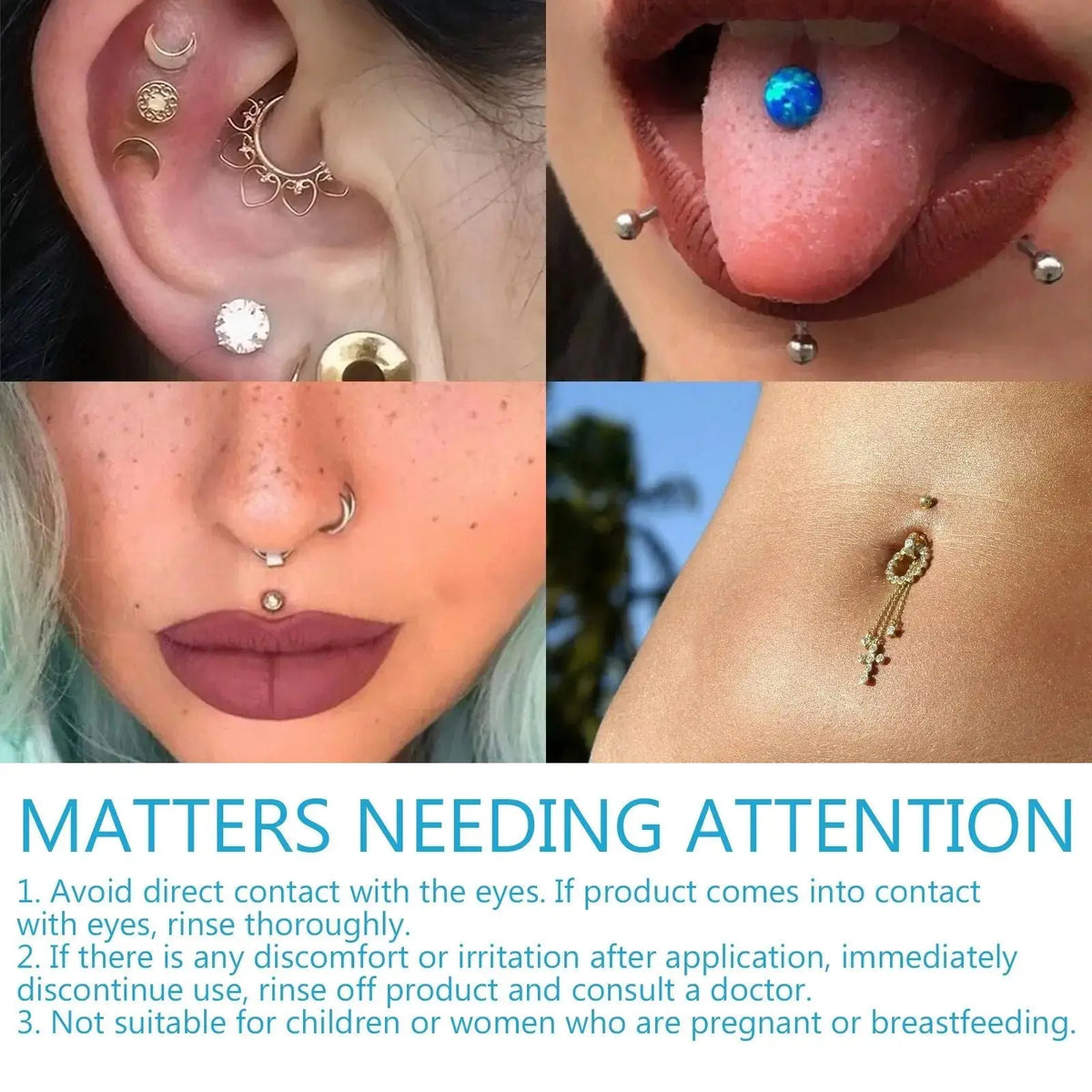 South Moon Piercing Aftercare Spray, Ear Hole Cleaning Odor To Swelling Spray Doba