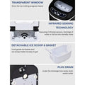 Mini Portable Electric Ice Maker Machine with Ice Scoop Doba