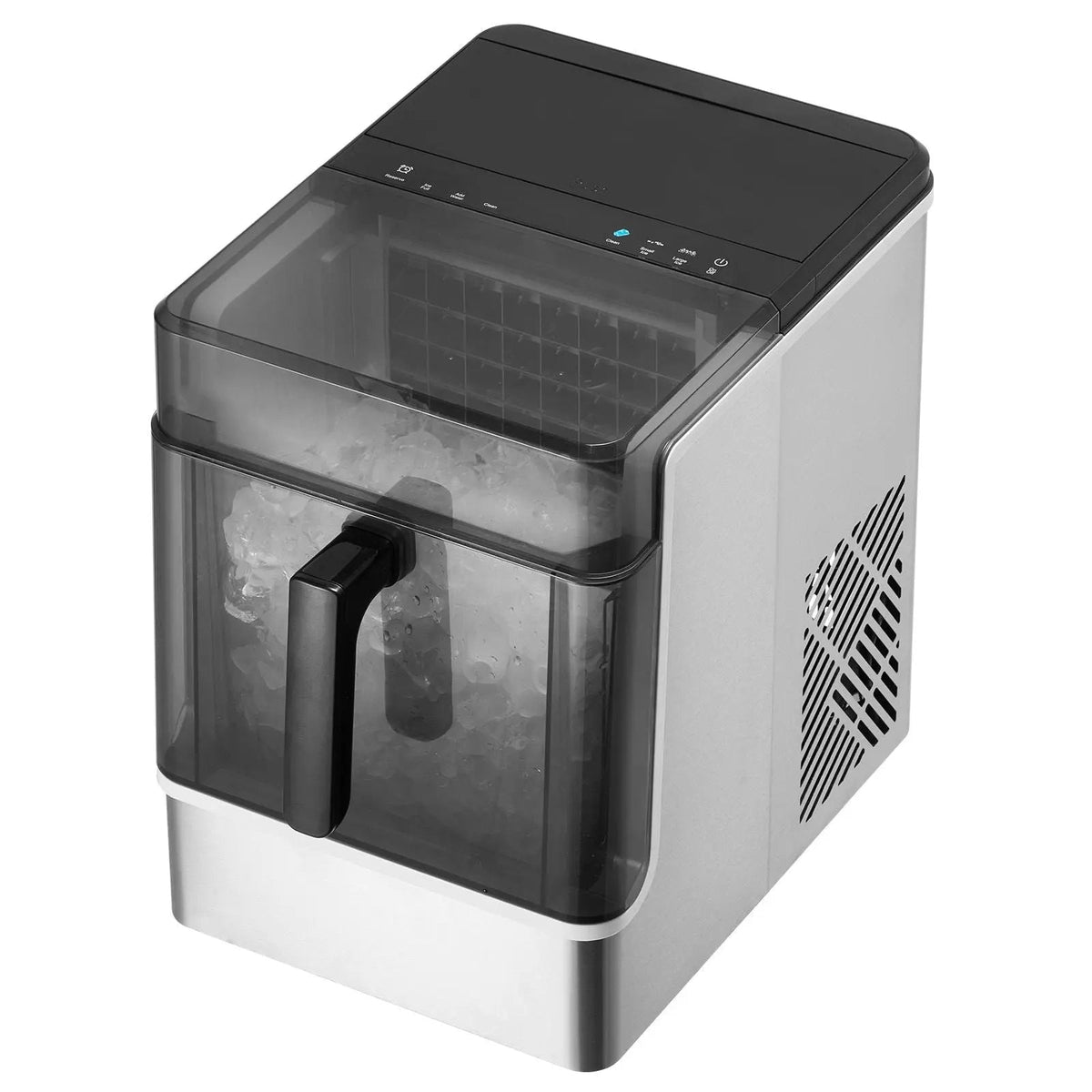 Countertop Ice Maker, 32 Cubes Ready in 15 Mins, 46lbs in 24Hrs, Self-Cleaning Portable Ice Maker with Convenient Ice Transfer, Ice Machine with 3 Sizes Ice Cube for Home Kitchen Office Party Doba