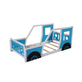 Twin Size Classic Car-Shaped Platform Bed with Wheels Doba