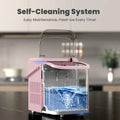 Countertop Ice Maker with Handle, 26lbs/24H Portable Ice Machine, 9 Bullet Ice Cubes Ready in 6 Mins, Self-Cleaning, Quiet Compact Ice Maker for Home, Kitchen, RV, Camping Doba