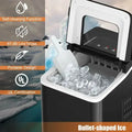 26lbs/24h Portable Countertop Ice Maker Machine with Scoop Doba