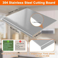XXL 304 Stainless Steel Cutting Board  Anti-Slip & Mildew-Proof! No More Moldy Wooden Boards | Heavy-Duty & Food-Safe, Easy to Clean – Chop Meat, Knead Dough, Bake Prep All-in-One | Must-Have for Home Doba