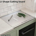 XXL 304 Stainless Steel Cutting Board  Anti-Slip & Mildew-Proof! No More Moldy Wooden Boards | Heavy-Duty & Food-Safe, Easy to Clean – Chop Meat, Knead Dough, Bake Prep All-in-One | Must-Have for Home Doba