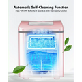 26lbs/24h Portable Countertop Ice Maker Machine with Scoop Doba
