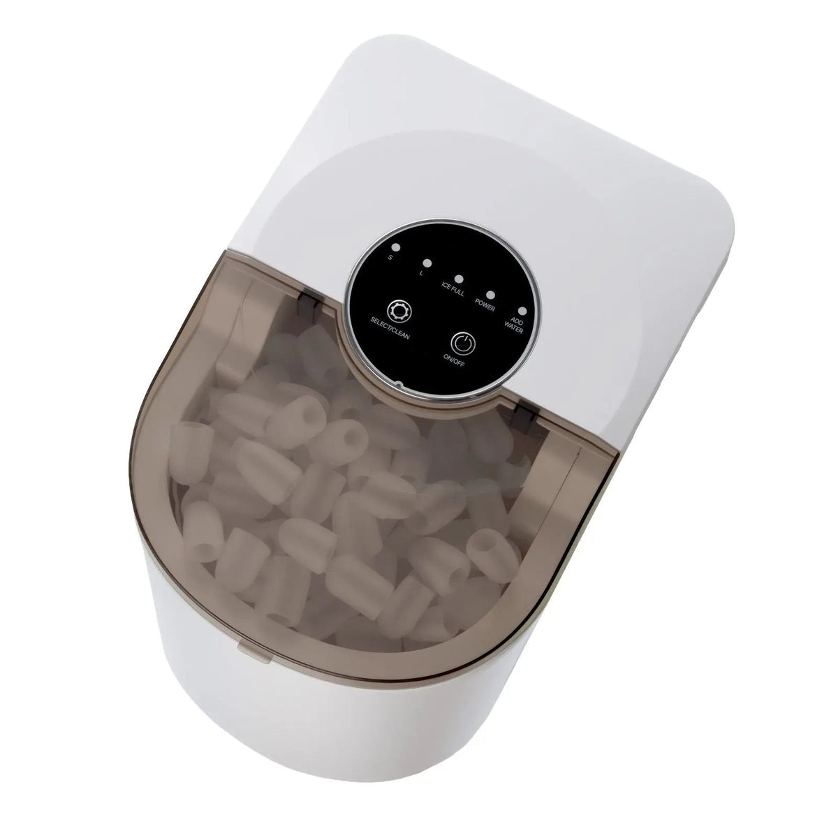 Countertop Ice Maker, 7 Cubes Ready in 6 Mins, 26 lbs per Day, Self-Cleaning Portable Machine with Ice Scoop, Ice-Making Machine with 2 Sizes Bullet Ices for Home, Kitchen, Office, Bar & Party Doba