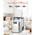 Countertop Ice Maker, 44 lbs per Day, Self-Cleaning Portable Machine with Scoop, 4 lbs Ice-Storage Basket, Nugget Ice-Making Machine with Chewable Ices for Home, Kitchen, Office, Bar & Party Doba