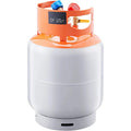 Refrigerant Recovery Tank, 30 LBS Capacity, 400 psi Portable Cylinder Tank with Y-Valve for Liquid/Vapor, High-sealing Recovery Can for R22/R134A/R410A, Orange+Gray Doba