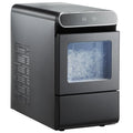 Nugget Ice Maker, 37lbs/24H Pebble Ice Maker with Self Cleaning, Chewable Ice Maker with Ice Scoop and Basket, Stainless Steel Ice Machine with Convenient Ice Transfer for Home Kitchen Office Doba