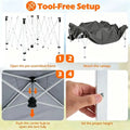 Adjustable 9x9 Outdoor Canopy Tent with Waterproof Sidewalls and UPF 50+ Protection Doba