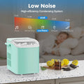 Countertop Ice Maker with Handle, 26lbs/24H Portable Ice Machine, 9 Bullet Ice Cubes Ready in 6 Mins, Self-Cleaning, Quiet Compact Ice Maker for Home, Kitchen, RV, Camping Doba