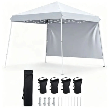 Adjustable 9x9 Outdoor Canopy Tent with Waterproof Sidewalls and UPF 50+ Protection Doba