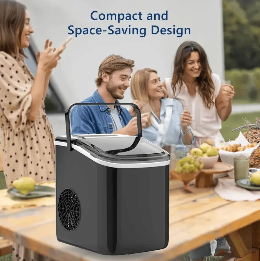 PSZ6Y10 Home Ice Maker-Outdoor Camping Ice Production 12kg/day bullet ice maker-PVC BPA-free, quick ice production. Coffee ice cubes, car fridge compatible. Alcohol ice maker with a Doba