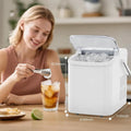Countertop Ice Maker with Handle, 26lbs/24H Portable Ice Machine, 9 Bullet Ice Cubes Ready in 6 Mins, Self-Cleaning, Quiet Compact Ice Maker for Home, Kitchen, RV, Camping Doba
