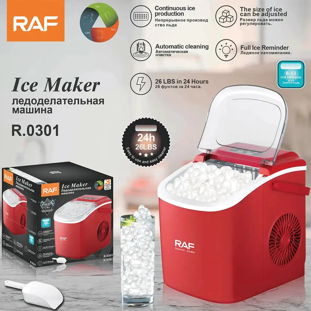PSZ6Y10 Home Ice Maker-Outdoor Camping Ice Production 12kg/day bullet ice maker-PVC BPA-free, quick ice production. Coffee ice cubes, car fridge compatible. Alcohol ice maker with a Doba