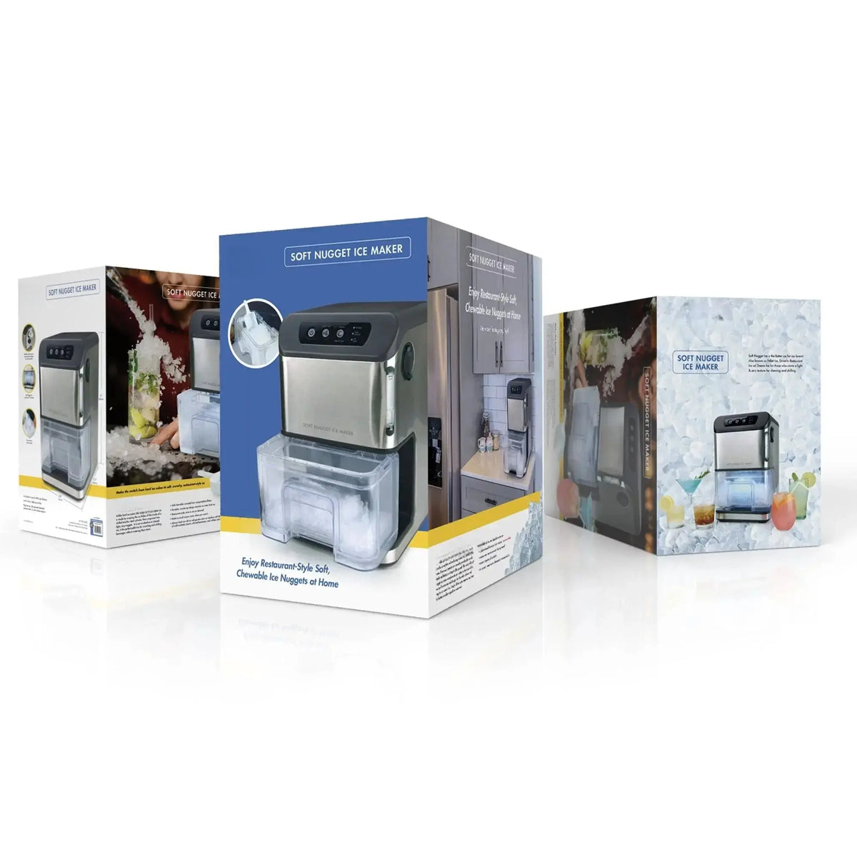 Portable Countertop Ice Maker for Soft Nugget Ice at Home Doba