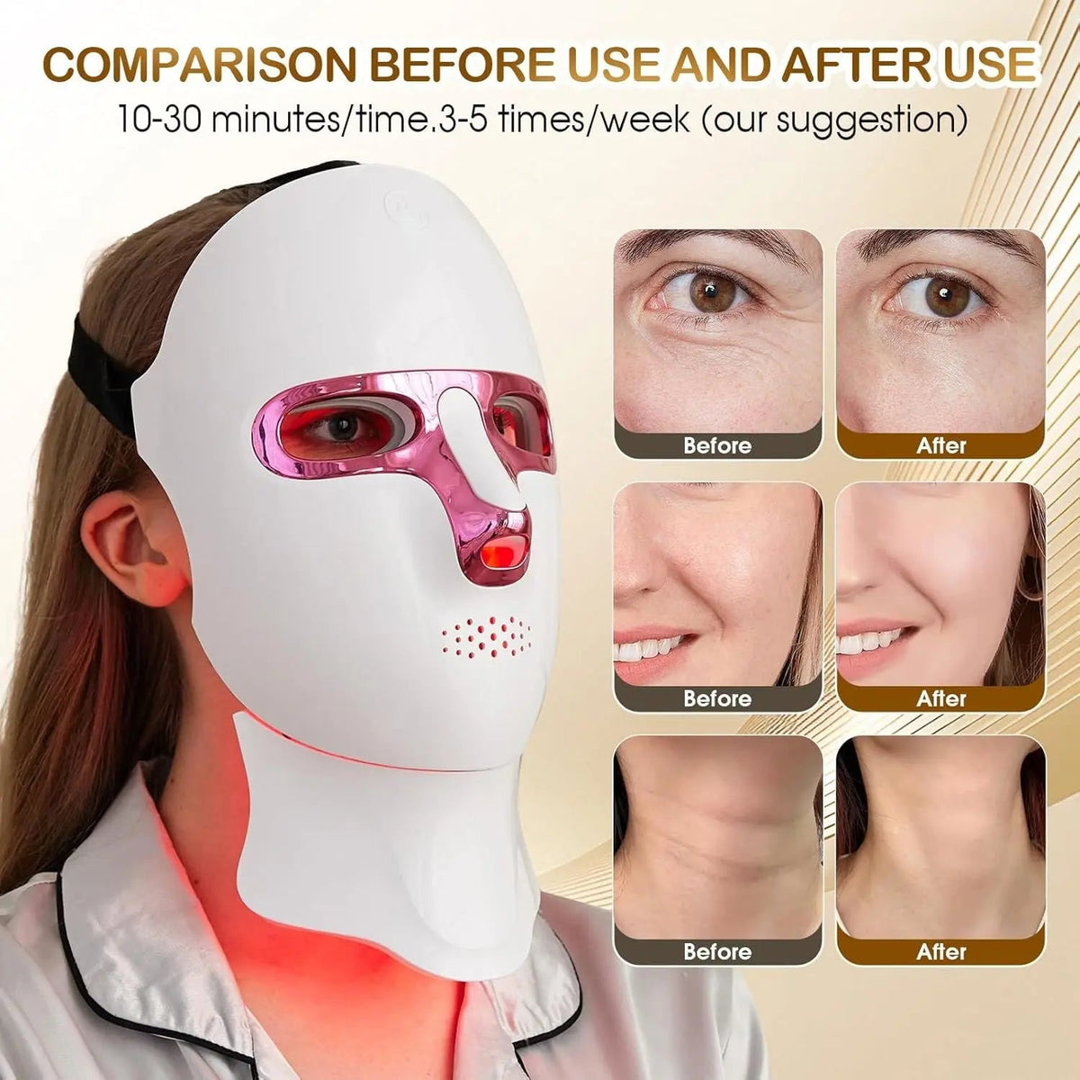 Red Light Therapy Face Mask Doba