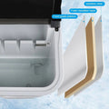 Countertop Ice Maker with 9 Bullet Ice in 7 Mins, Portable Ice Machine with Ice Scoop and Basket , 26.5lbs/24H, Self-Cleaning,Stainless,for Home Office Bar Party Doba