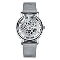 Men's Transparent Cutout Roman Mesh Quartz Watch Doba