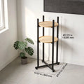 Water Dispenser Stand, 2 Tiers Water Jug Holder for 1 Bottle, Heavy Duty Jug Rack Organizer with Detachable Storage Shelf, Cross-Shaped Stable Base, for Kitchen, Office, Living Room, Black Doba