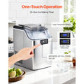 Countertop Ice Maker, 44 lbs per Day, Self-Cleaning Portable Machine with Scoop, 4 lbs Ice-Storage Basket, Nugget Ice-Making Machine with Chewable Ices for Home, Kitchen, Office, Bar & Party Doba