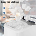 Countertop Ice Maker with Handle, 26lbs/24H Portable Ice Machine, 9 Bullet Ice Cubes Ready in 6 Mins, Self-Cleaning, Quiet Compact Ice Maker for Home, Kitchen, RV, Camping Doba