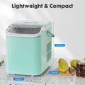 Countertop Ice Maker with Handle, 26lbs/24H Portable Ice Machine, 9 Bullet Ice Cubes Ready in 6 Mins, Self-Cleaning, Quiet Compact Ice Maker for Home, Kitchen, RV, Camping Doba
