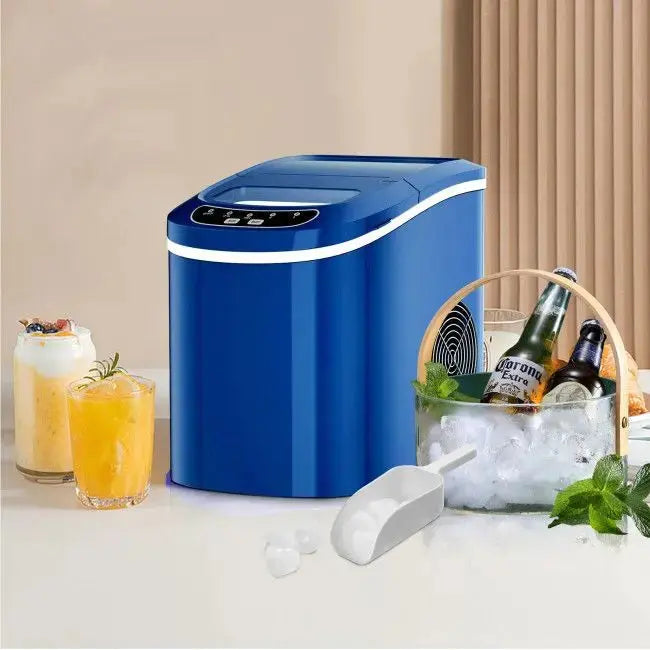 Mini Portable Electric Ice Maker Machine with Ice Scoop Doba