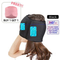 Migraine Relief Hat Gel Hot Cold Therapy Ice cap 360° Pain Mask Gel Release Pressure Head Massager Relax Pain Pack Eye Masks with Free Gift Doba
