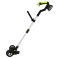 21V Electric Weed Edger Cordless String Trimmer Grass Mower Eater Bush Cutter with 16800RPM 2x 3000mAh Batteries 3.6-4.6FT Length 90° Rotatable Angle Saw Blade Steel Blade String Blade GPCT5290 Doba