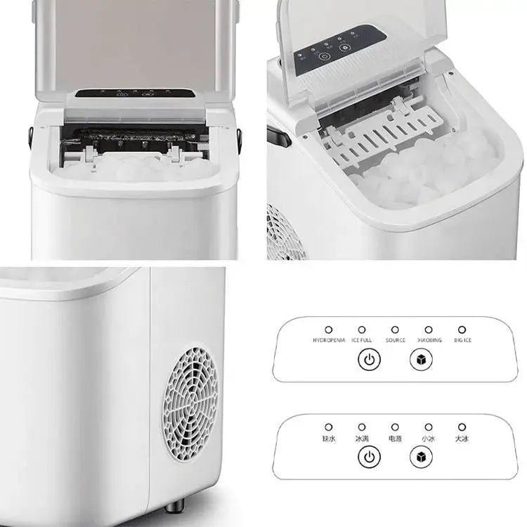 PSZ6Y10  Home Ice Maker-Outdoor Camping Ice Production 12kg/day bullet ice maker-PVC BPA-free, quick ice production. Coffee ice cubes, car fridge compatible. Alcohol ice maker with a Doba