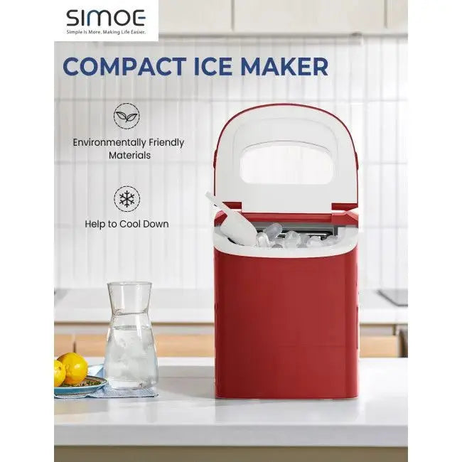 Mini Portable Electric Ice Maker Machine with Ice Scoop Doba