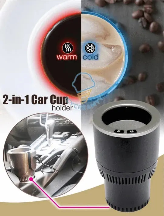 2 in 1 Electric Car Cup Holder Velmora