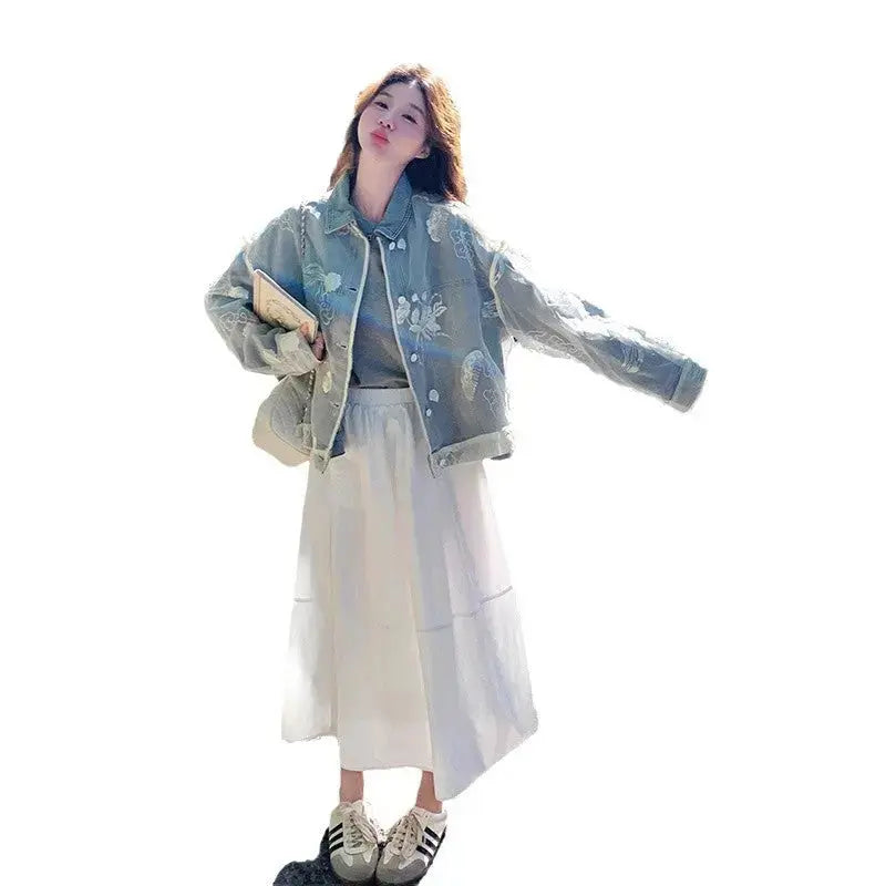 Stitched Denim Jacket My Store